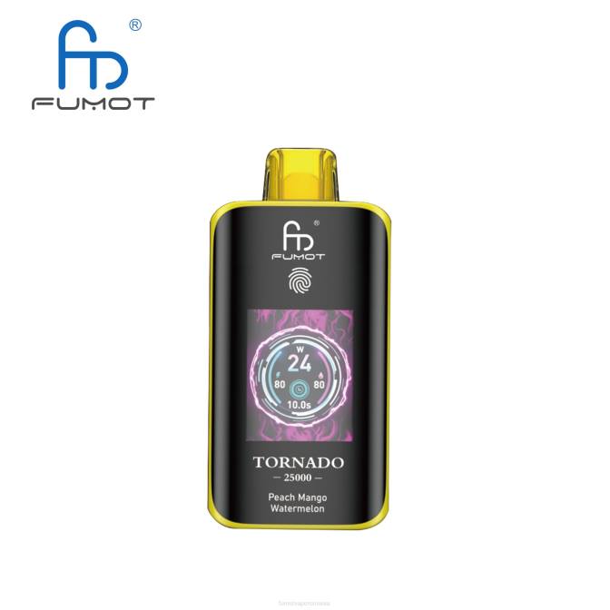 Fumot Discount Code | Fumot Tornado 25000 vape de unică folosință piersic mango pepene verde L4249