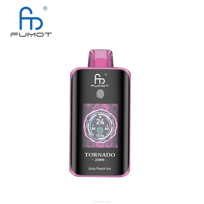 Fumot Vape Flavors | Fumot Tornado 25000 vape de unică folosință gheață suculentă de piersici L4247