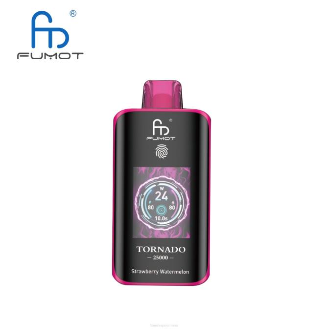 Fumot Vape Online Shop | Fumot Tornado 25000 vape de unică folosință pepene verde căpșuni L42416