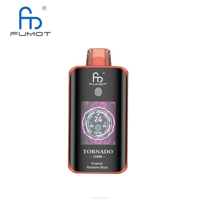 Fumot Vape Price | Fumot Tornado 25000 vape de unică folosință explozie de curcubeu tropical L42413