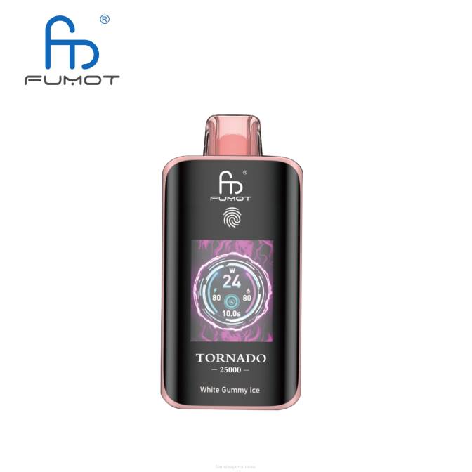 Fumot Vape Sale | Fumot Tornado 25000 vape de unică folosință gheață guma albă L42414