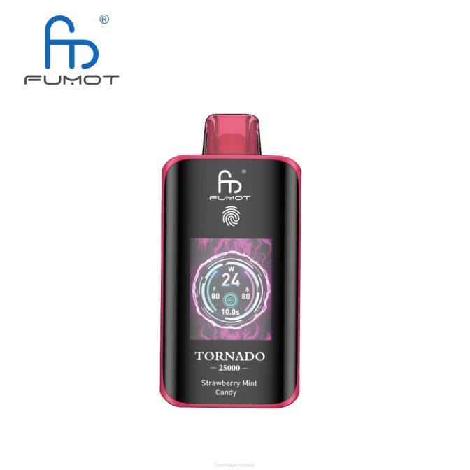 Fumot Vape Shop | Fumot Tornado 25000 vape de unică folosință bomboane de mentă de căpșuni L42415