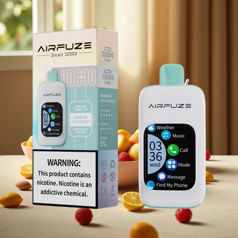 AirFuze Smart 30000 Puffs Disposable Pod Rainbow Fruit Burst 900mAh 5%