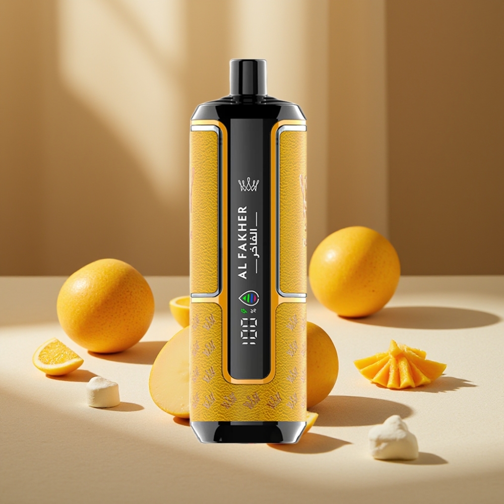 Al Fakher Crown Bar 15K Hypermax Disposable Vape Kit Mango Gheață 15.000 Pufuri 22ml