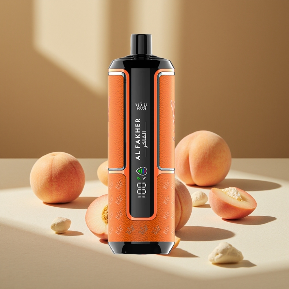 Al Fakher Crown Bar 15K Hypermax Disposable Vape Kit Peach Ice 22ml 600mAh