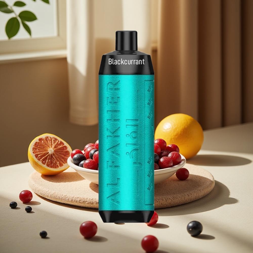 Al Fakher Crown Bar 8000 Crystal Disposable Vape Coacăz Negru Gheață 8000 Pufuri 18ml e-Lichid