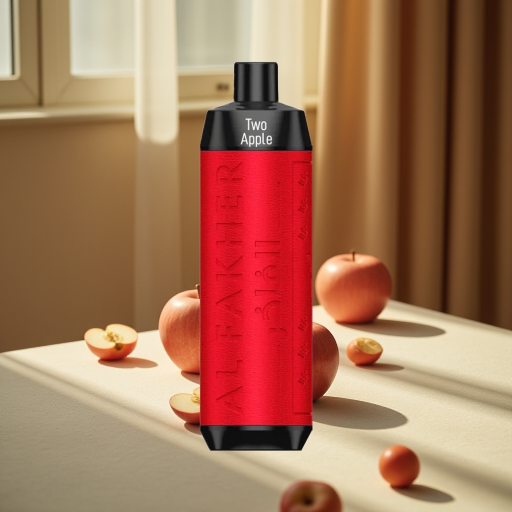 Al Fakher Crown Bar 8000 Crystal Disposable Vape Două Mere 8000 de Pufuri 18ml