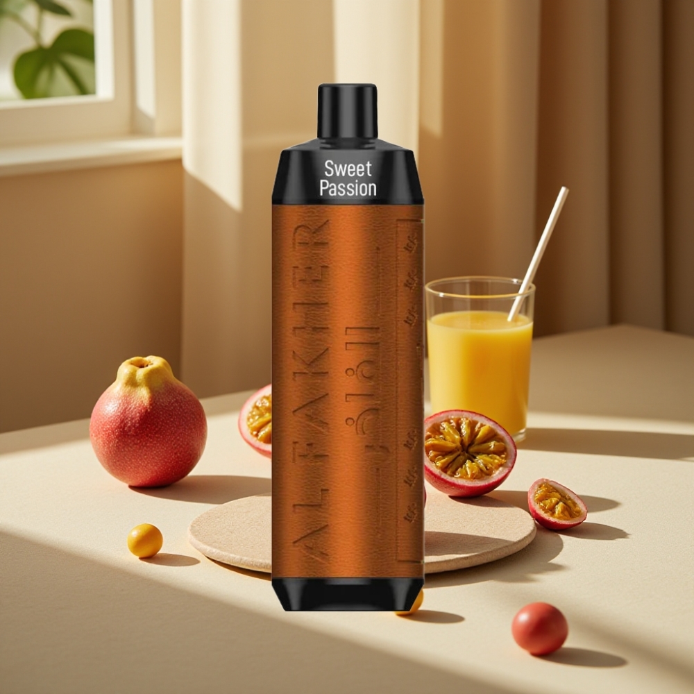 Al Fakher Crown Bar 8000 Crystal Disposable Vape Dulce Pasiflora 8000 de fumuri 18ml