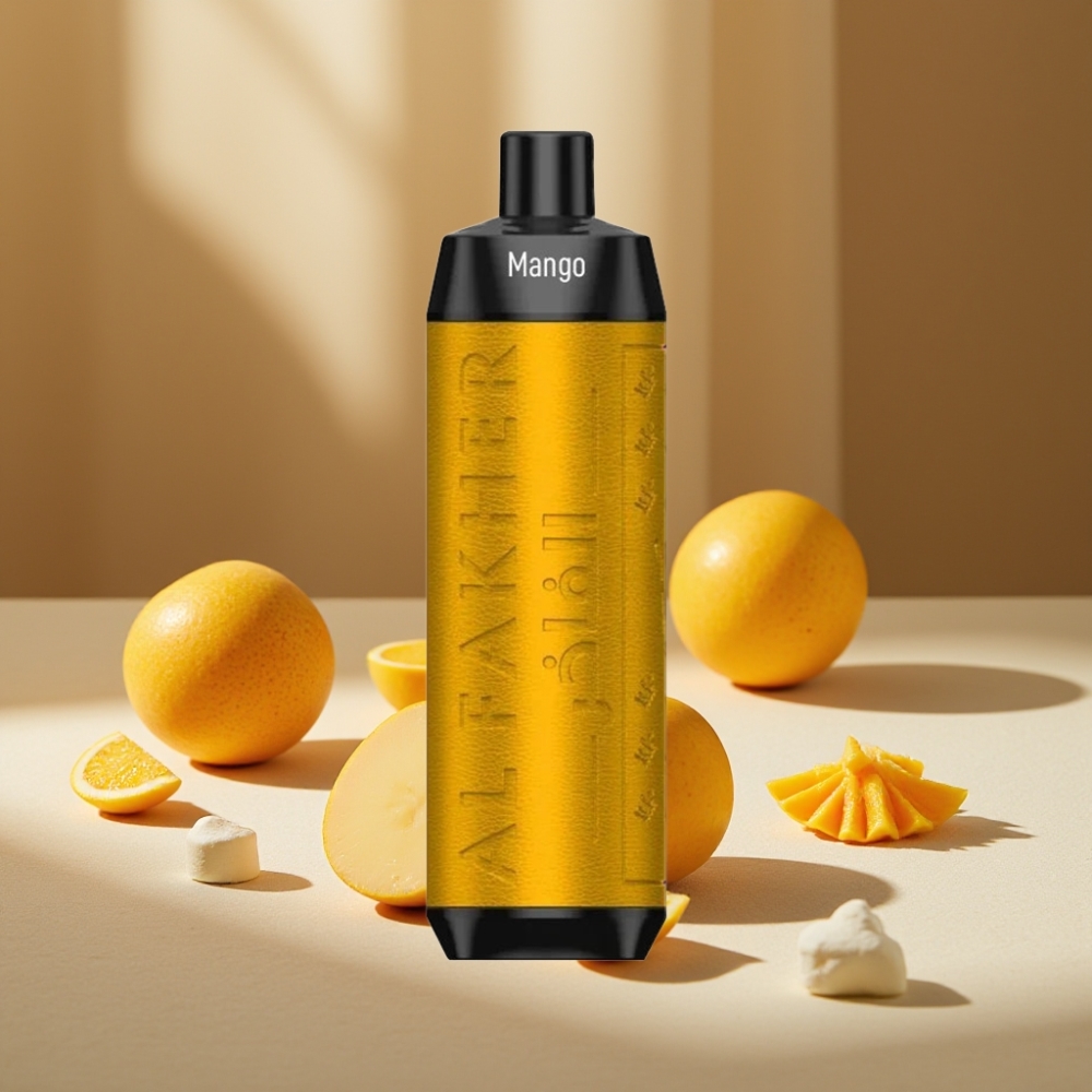 Al Fakher Crown Bar 8000 Crystal Disposable Vape Mango Gheață 8000 de fumuri 18ml