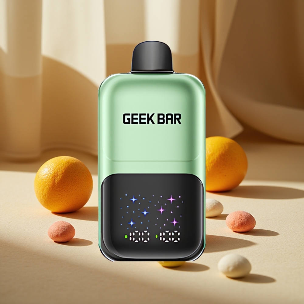 GEEK BAR 2GO 50000 Pufuri 20ml Aromă Dulce-Acrișoară & Fructe Acide Ecran Mare Baterie Reîncărcabilă