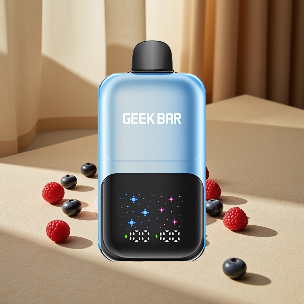 GEEK BAR 2GO 50000 Pufuri Ecran Mare Reîncărcabil Afine Zmeură Gheață