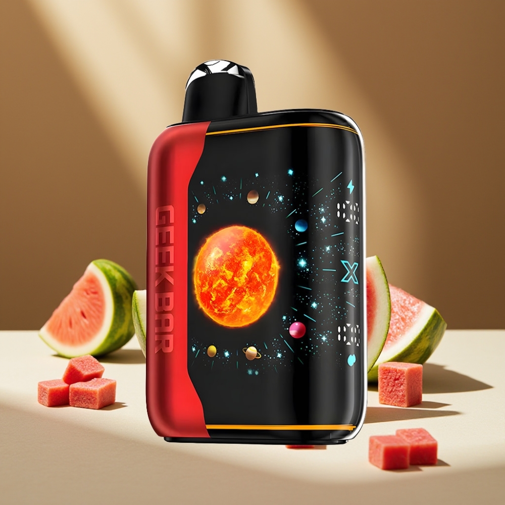 GEEK BAR Platinum Edition 25000 de fumuri cu ecran 3D curbat și încărcare rapidă USB-Type C Aparat de vapotat descărcabil Watermelon Ice