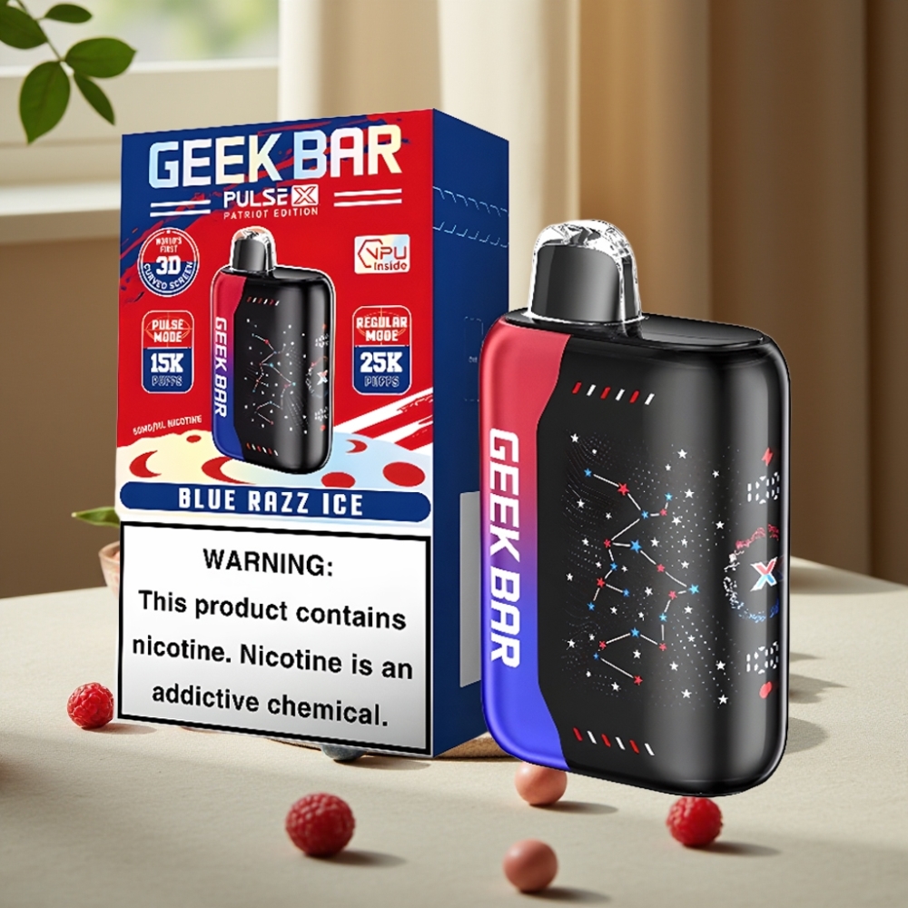 Geek Bar Pulse X 25000 Pufuri Ediția Patriot 18mL 5% Nicotină