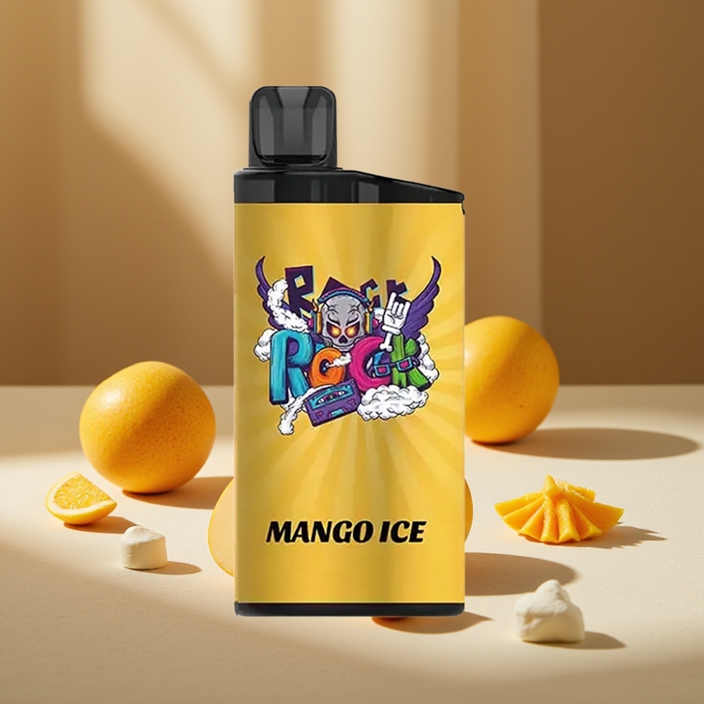 IGET Bar 3500 Puffs Mango Gheață 1400 mAh 1.2 Ohm Mesh Coil