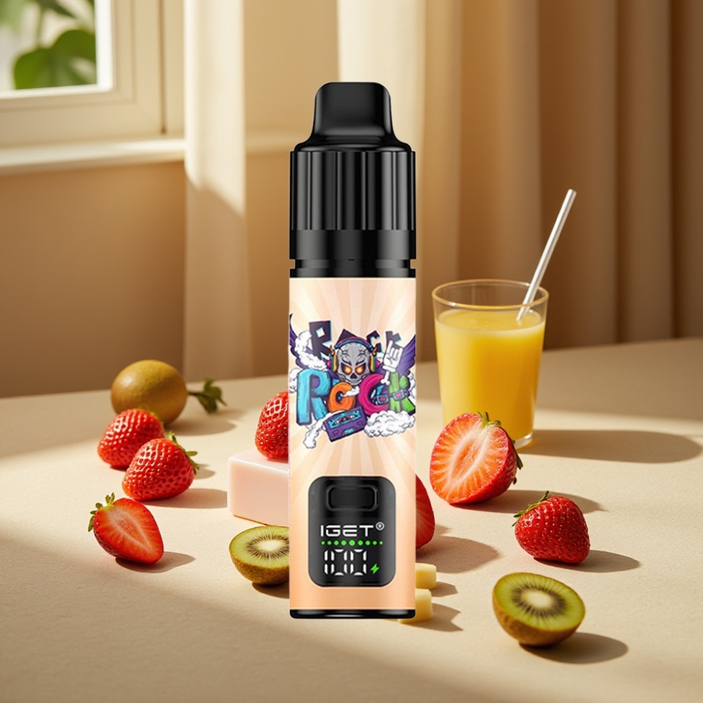 IGET BAR PLUS S3 POD 10000 Pufări Dispozabil Vape Capsuni Kiwi Gheață 18 ml 5% Nicotină