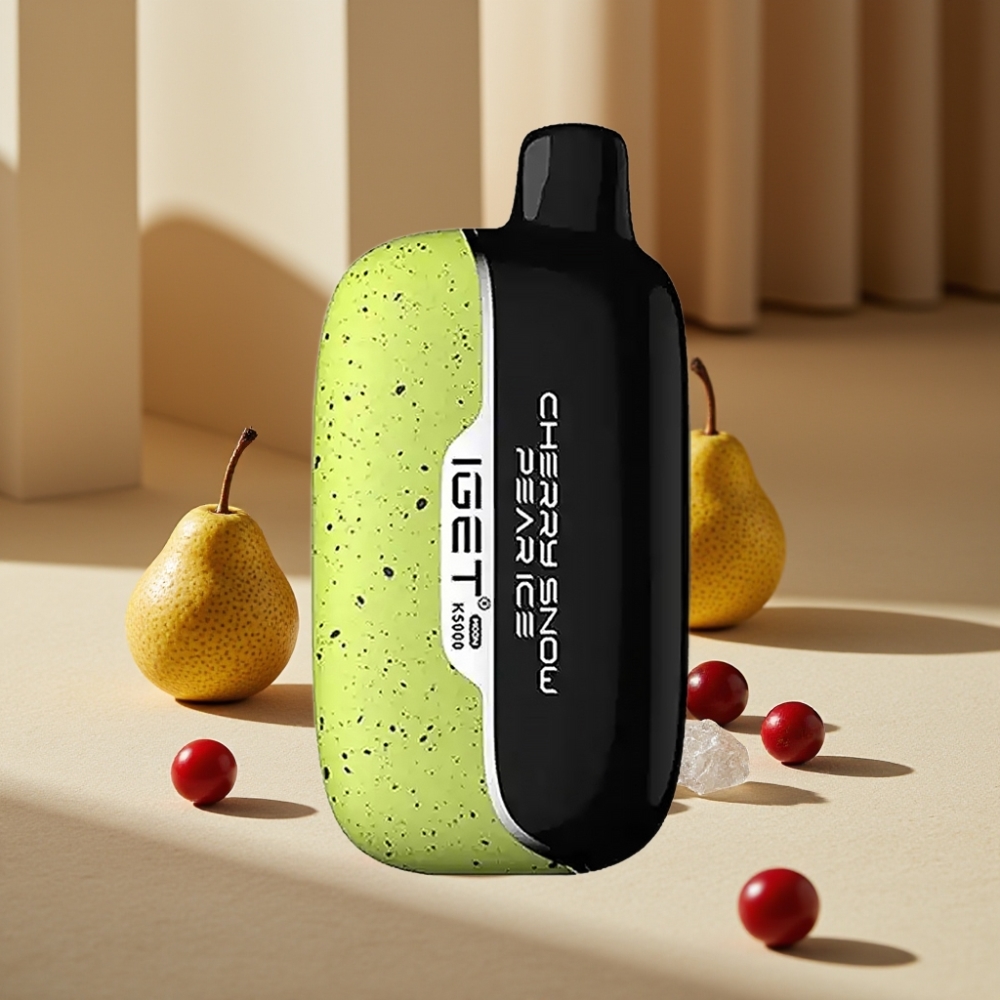 IGET Moon K5000 Puffs Cireșă Zăpadă Pară Gheață, 5000 Pufuri, 81.5 g