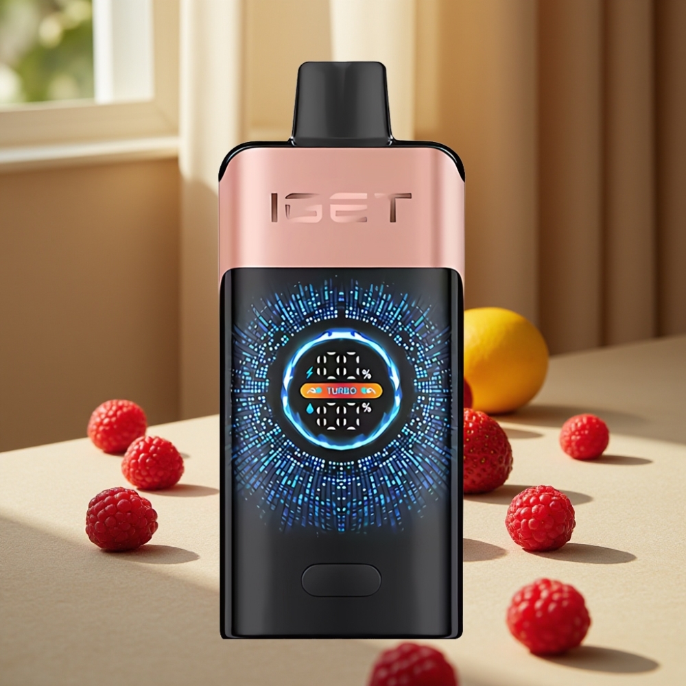 IGET ONE 12000 Puffs Disposable Vape Căpșuni Zmeură 2700 mAh 0.6 ohm
