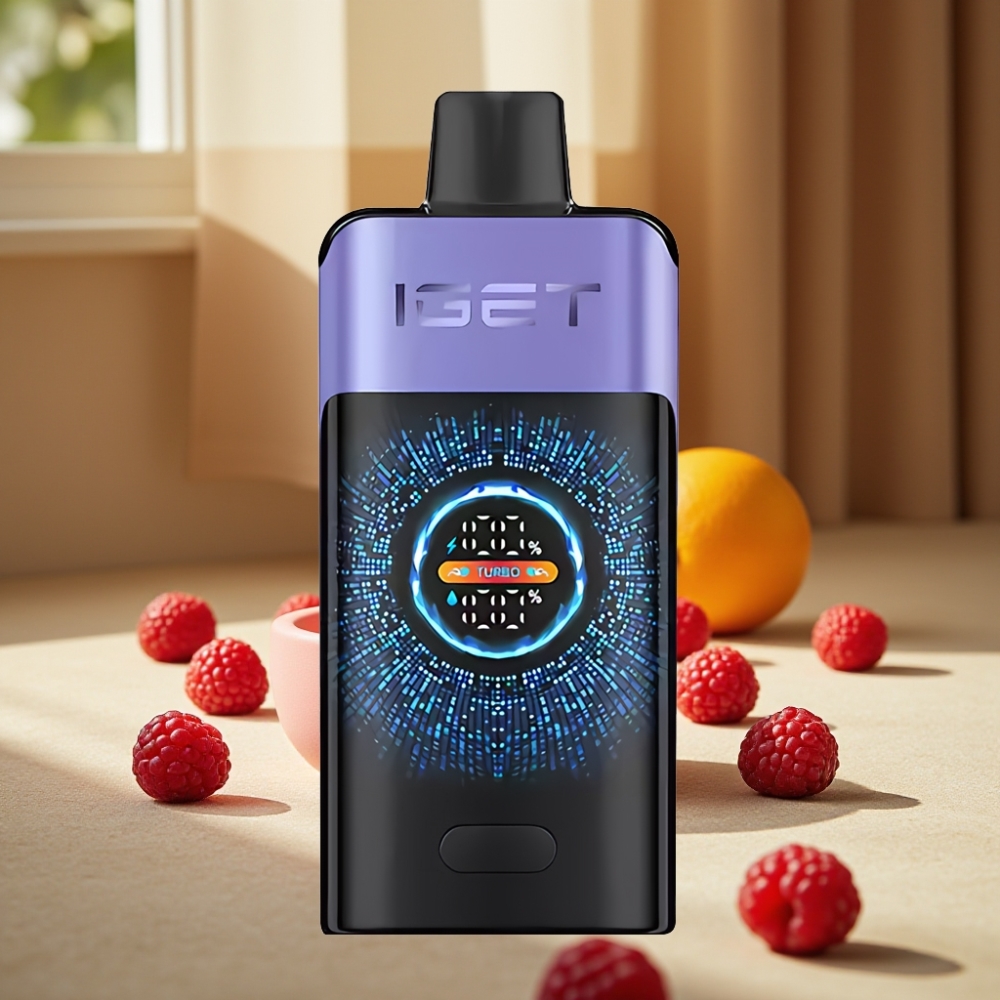IGET ONE 12000 Puffs Disposable Vape Zmeură Strugure Gheață, 2700 mAh, 118.9g