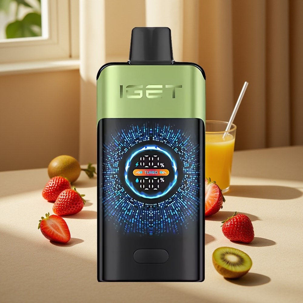 IGET ONE 12000 Pufuri Disposable Vape Capsuni Kiwi Gheata 2700 mAh 0.6 ohm