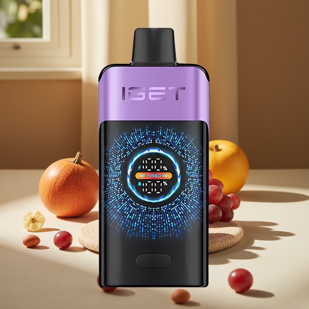IGET ONE 12000 Pufuri Disposable Vape Gheață de Struguri 2700 mAh & 0.6 ohm