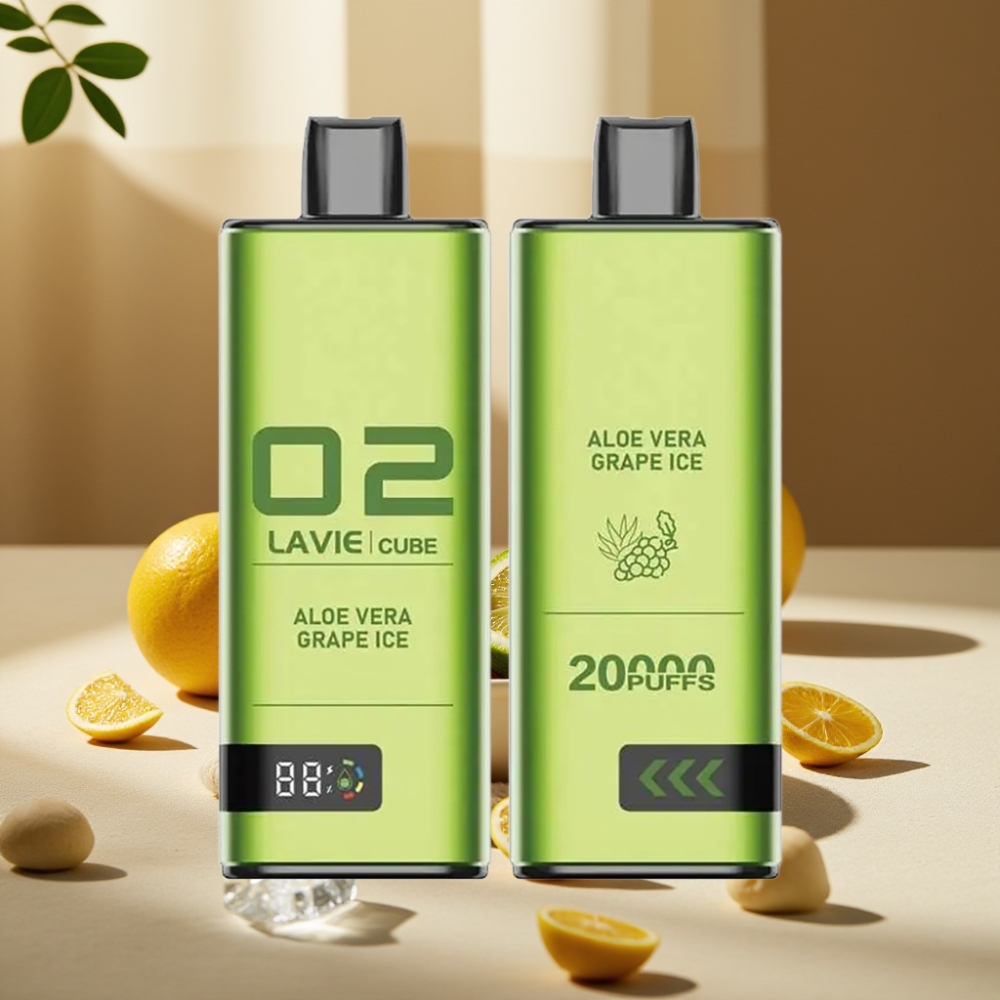 Lavie Cube 20000 Puffs Disposable Vape Aloe Vera Strugure Gheață 28ML 600mAh