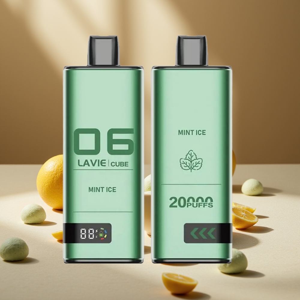 Lavie Cube 20000 Puffs Disposable Vape Mentă Gheață 28ML 600mAh