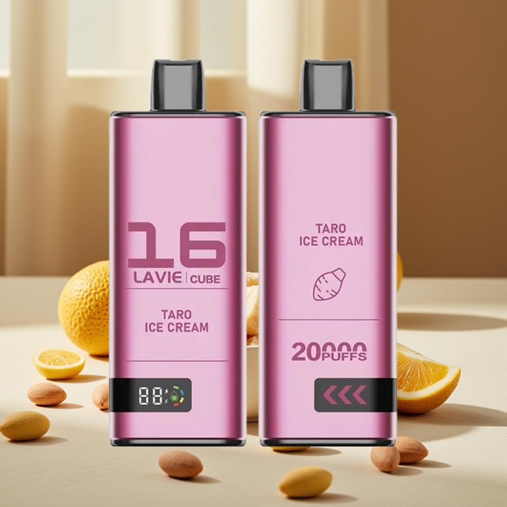 Lavie Cube 20000 Puffs Disposable Vape Taro Înghețată 28ML 600mAh