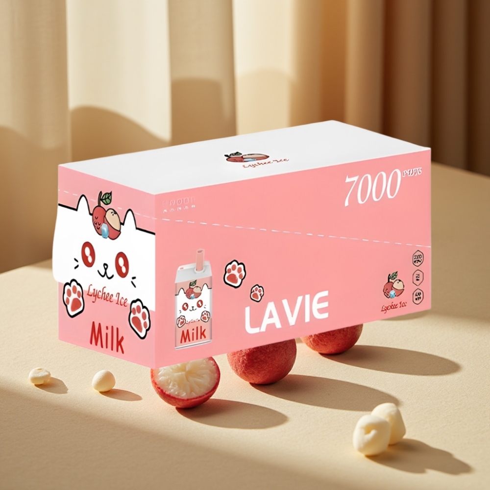 LAVIE Milk 7000 Pufuri Litchi Gheață 16ML 600mAh