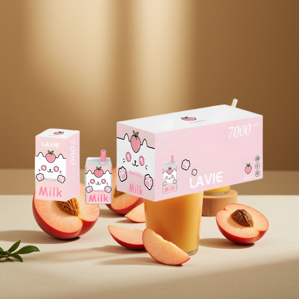 LAVIE Milk 7000 Pufuri Suc de piersici și Lapte 16ML 600mAh