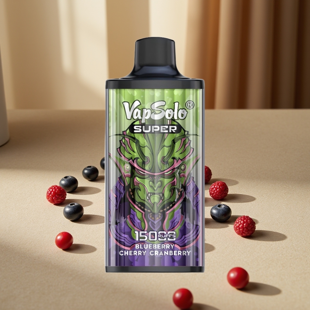 Vapsolo Super 15000 Puffs Afine Bleu Cireșe Coacăze 40ml 850mAh