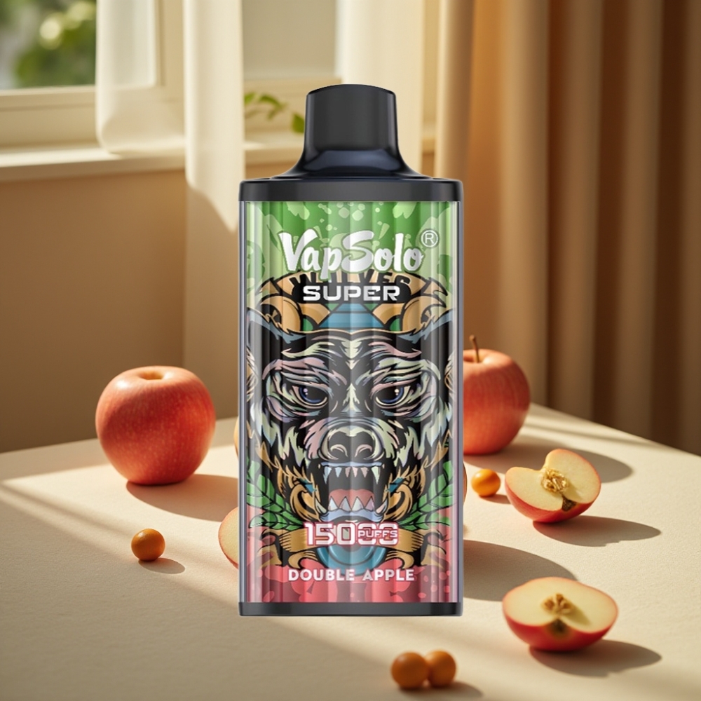 Vapsolo Super 15000 Puffs Măr Dublu 40ml 850mAh