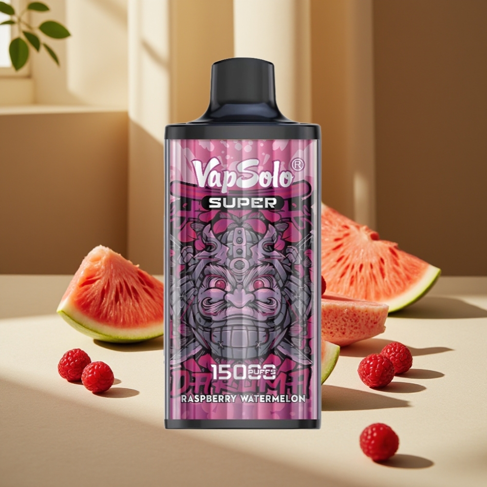 Vapsolo Super 15000 Puffs Zmeură Pepene Galben 40ml 850mAh
