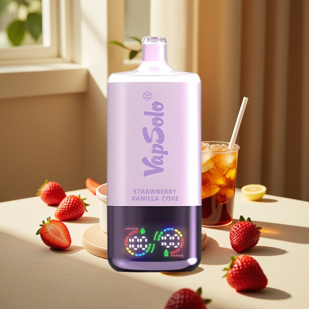 VapSolo Triple 30000 Pufuri Capsă Vanilie Căpșuni 40ml 50 mg/ml