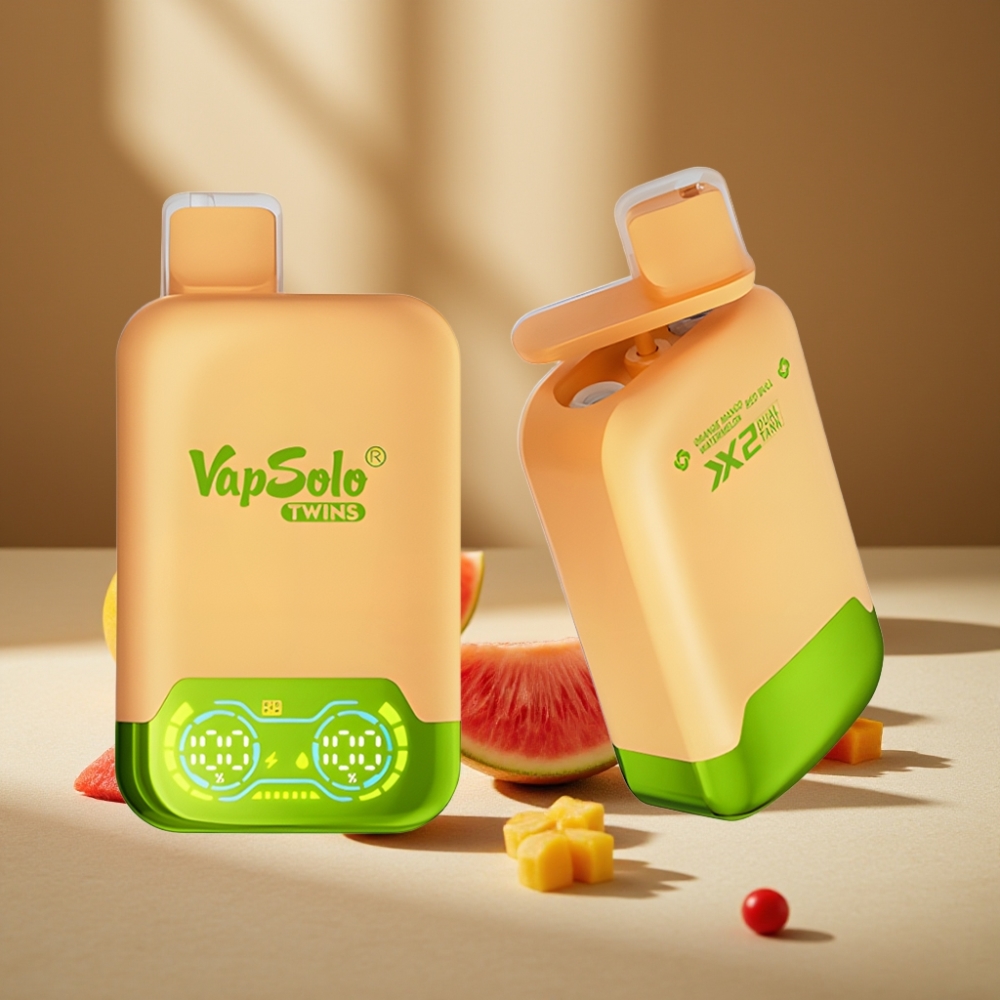 Vapsolo Twins 20000 Pufări Port USB Type-C & 40 ml Lichid Portabil Port USB Type-C & 40 ml Lichid