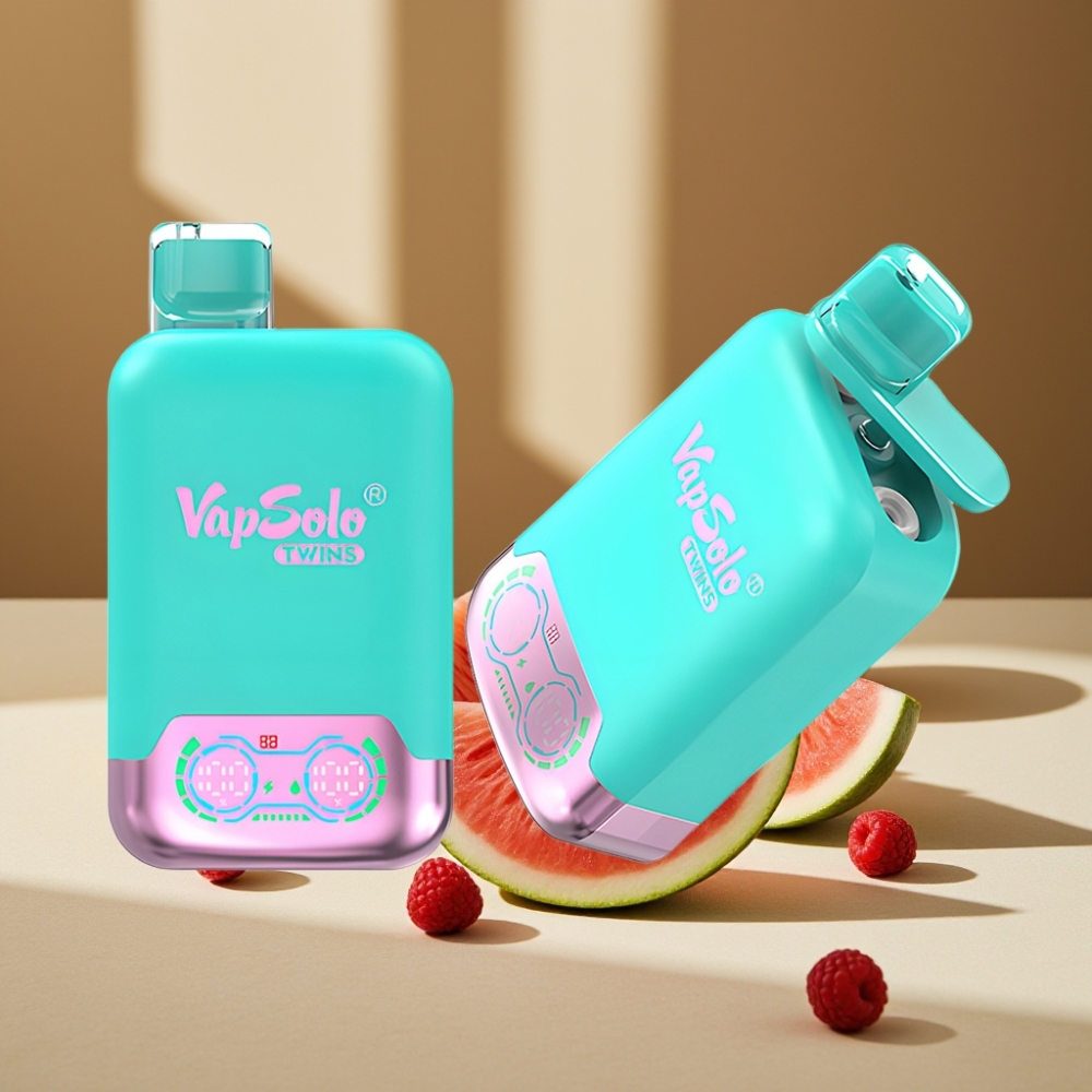 Vapsolo Twins 20000 Puffs Triple Melon & Raspberry Watermelon 40 ml 20mg/ml