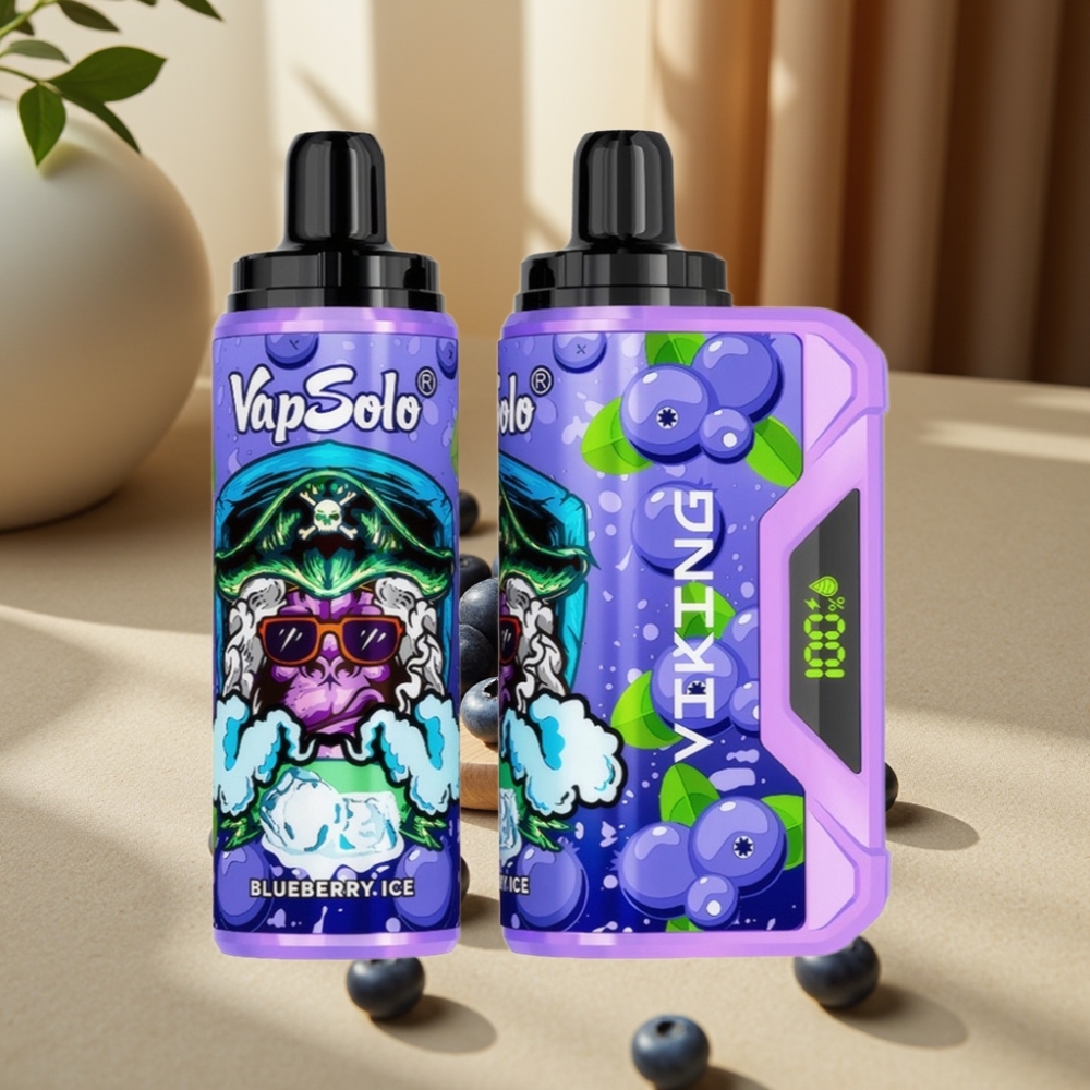 VapSolo VIKING 12000 Puffs Disposable Vape Afină 22ml 50mg/ml