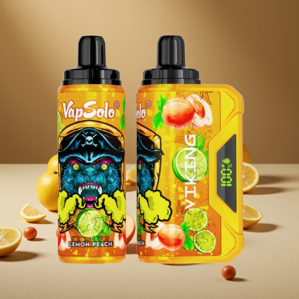VapSolo VIKING 12000 Puffs Lămâi-Piersică 22ml 50mg/ml