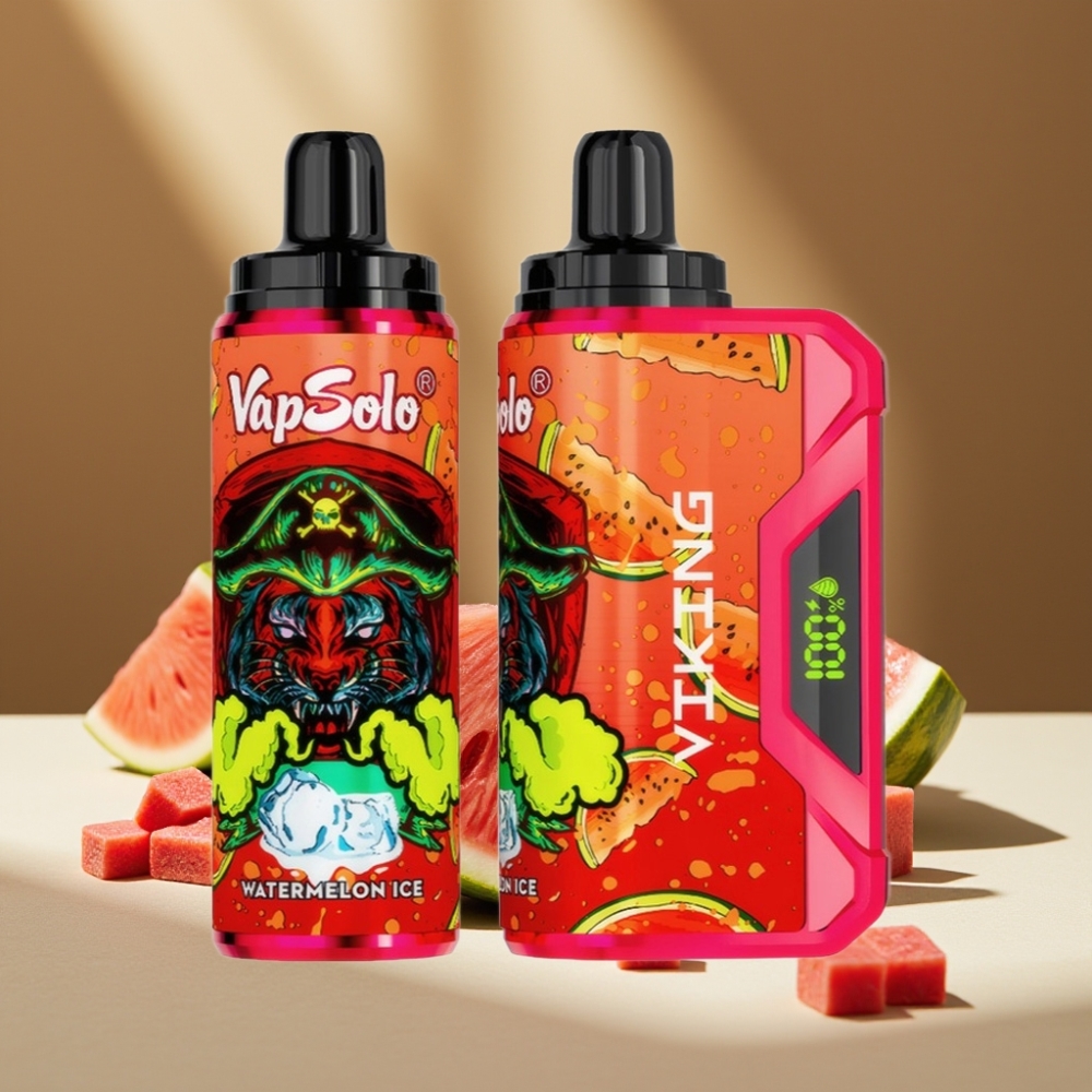 VapSolo VIKING 12000 Pufuri Disposable Vape 22ml 50 mg/ml Pepene Gheata