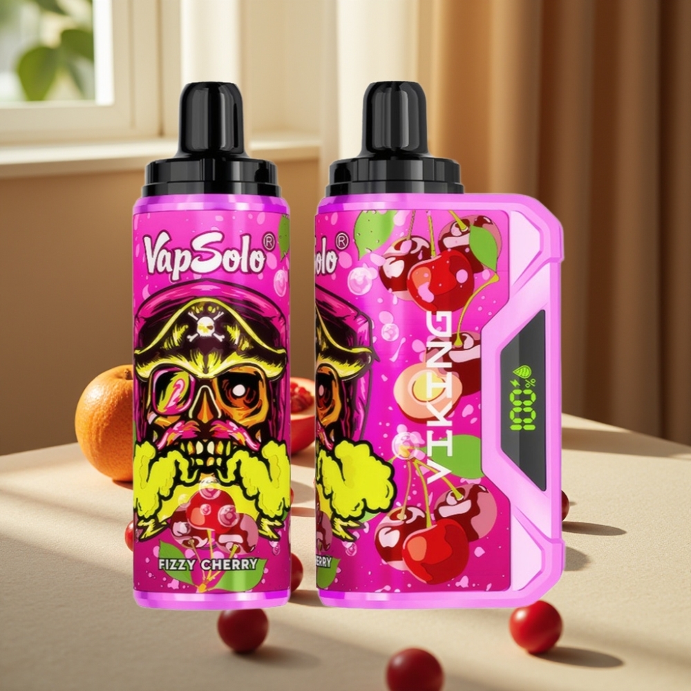 VapSolo VIKING 12000 Pufuri Disposable Vape Vișine Fizzy 22ml 50mg/ml