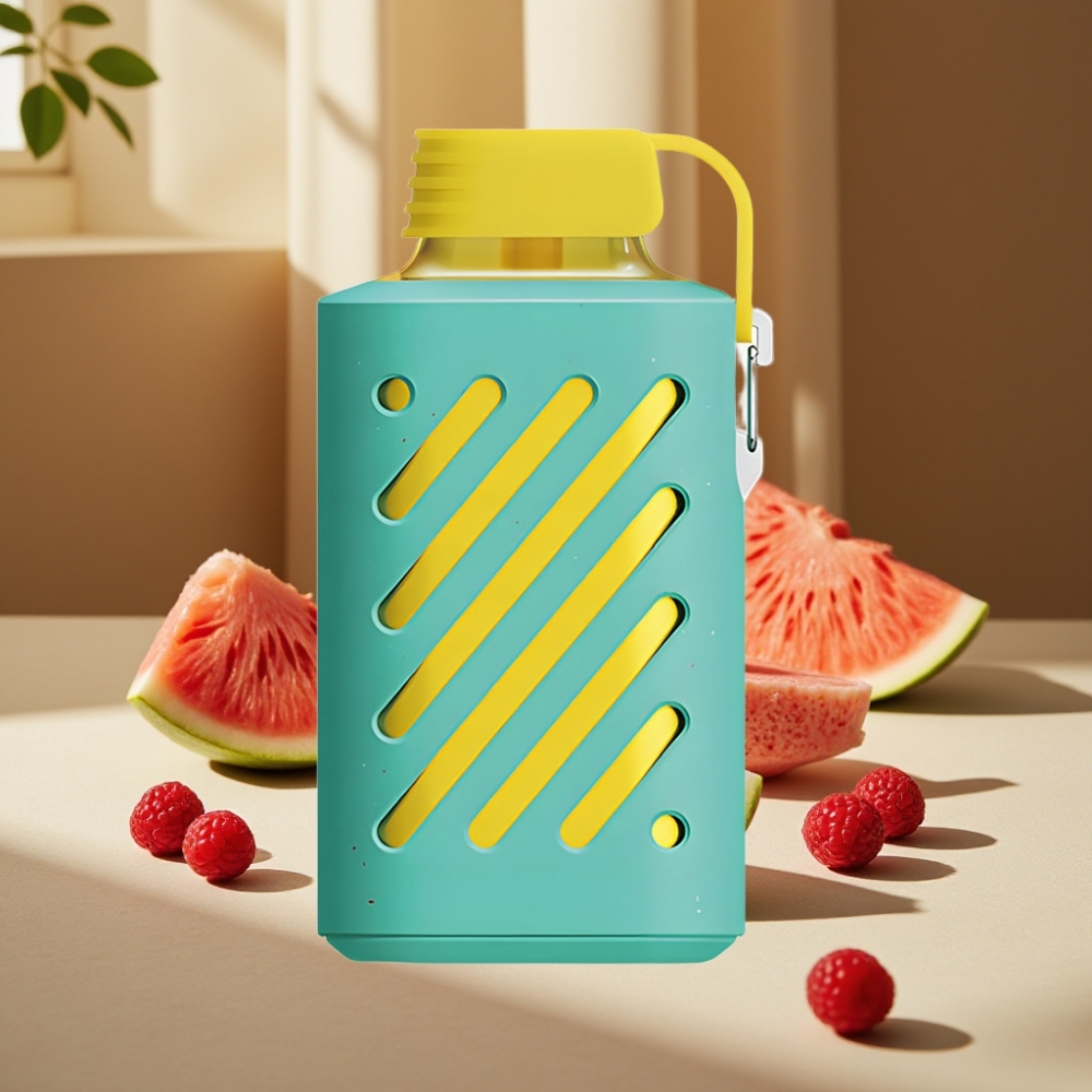 VOZOL GEAR 10000 Dispozabil Vape Zmeură Pepene Verde, 20ml Lichid, 65% Materiale PCR