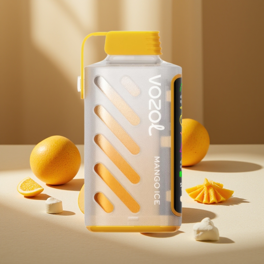 VOZOL Gear Power 20000 Puffs Mango Gheață, Display Ecran Complet, 20mL