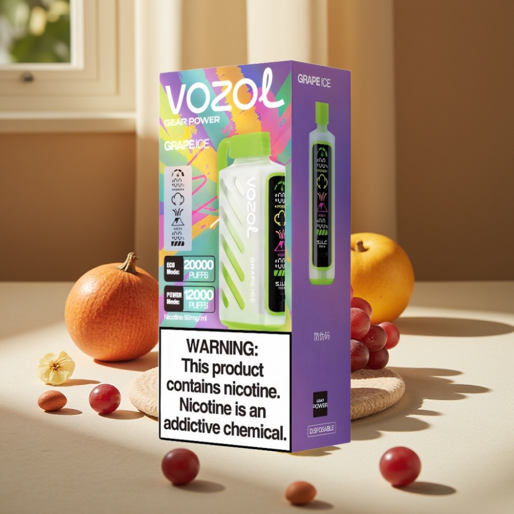 VOZOL Gear Power 20000 Puffs Strugure Gheață, 20mL, 5% Nicotină