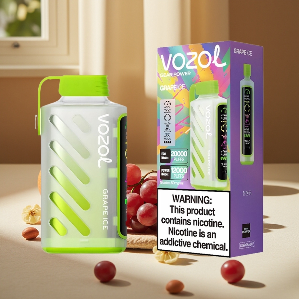 VOZOL Gear Power 20000 Puffs Strugure Gheață, 20mL, 5% Nicotină