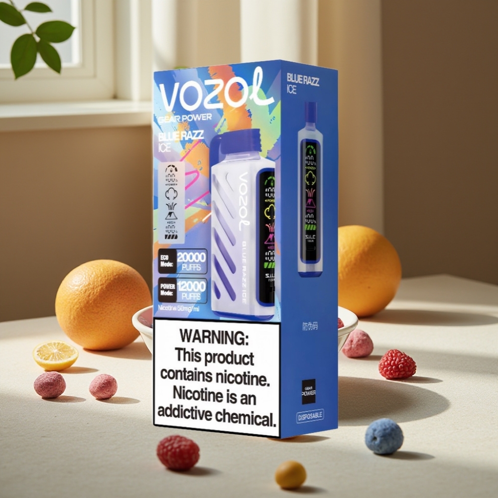 VOZOL Gear Power 20000 Pufuri Afină Înghețată Albastră 20mL 50mg