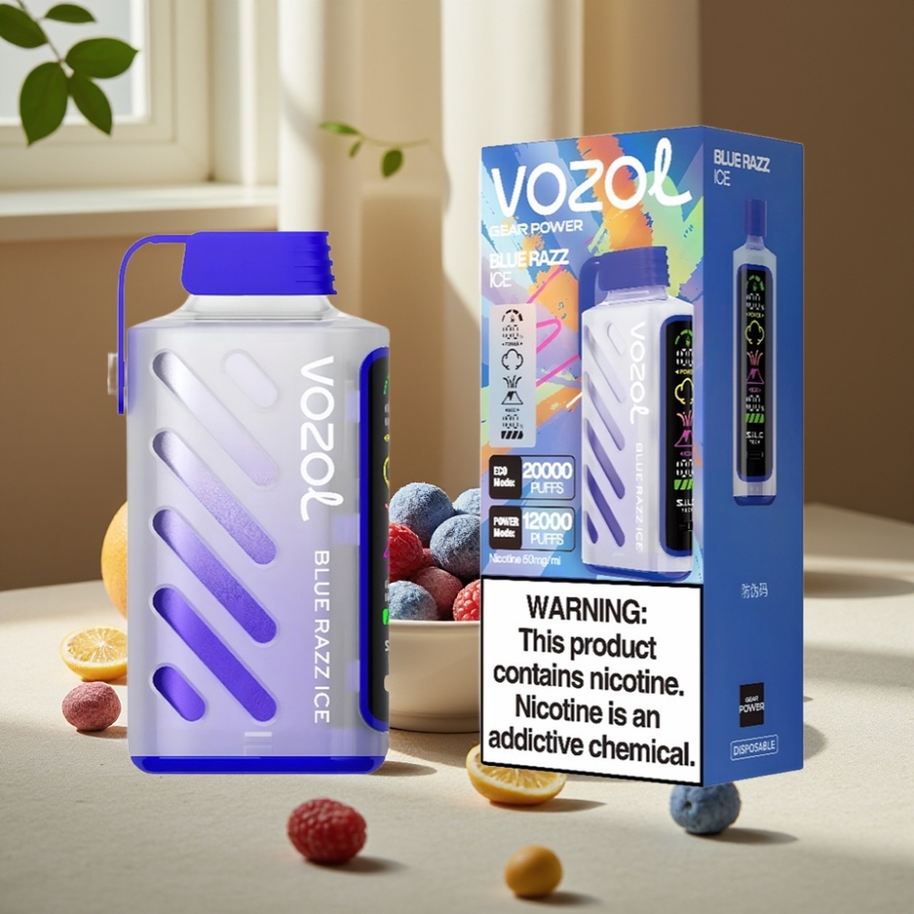 VOZOL Gear Power 20000 Pufuri Afină Înghețată Albastră 20mL 50mg