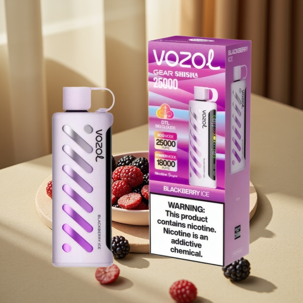 VOZOL Gear Shisha 25000 Puffs Blackberry Ice 1000mAh 5mg/ml