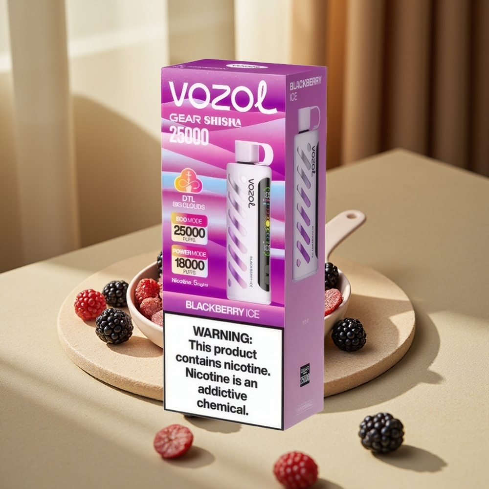 VOZOL Gear Shisha 25000 Puffs Blackberry Ice 1000mAh 5mg/ml