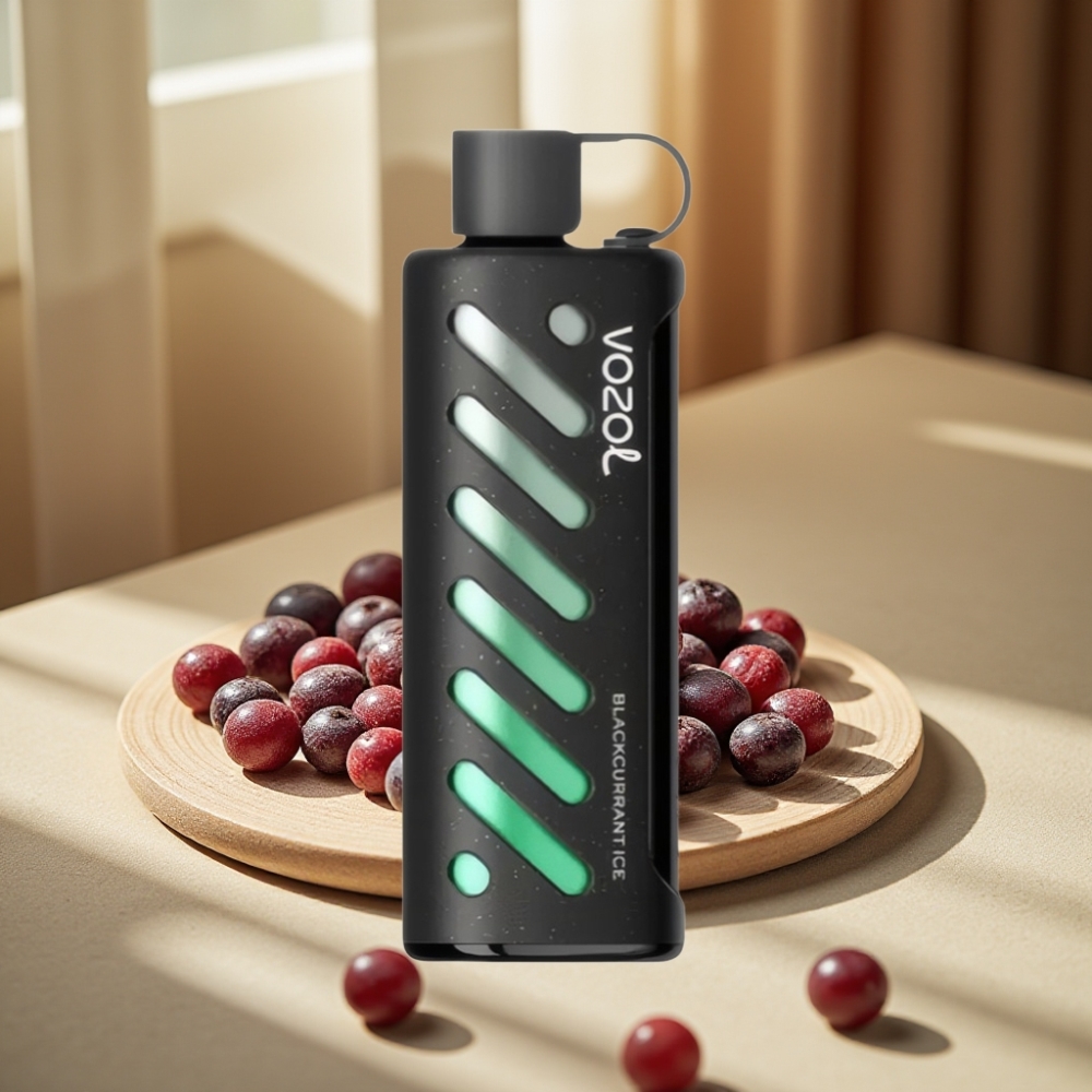 VOZOL Gear Shisha 25000 Puffs Coapsă Neagră Gheață 1000mAh 5mg/ml