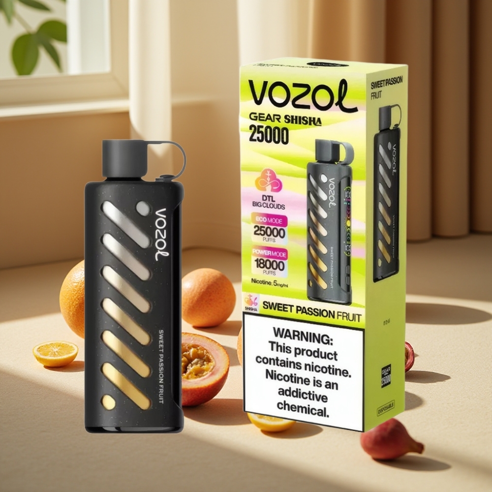 VOZOL Gear Shisha 25000 Puffs Dulce Fructul Pasiei 1000mAh 5mg/ml