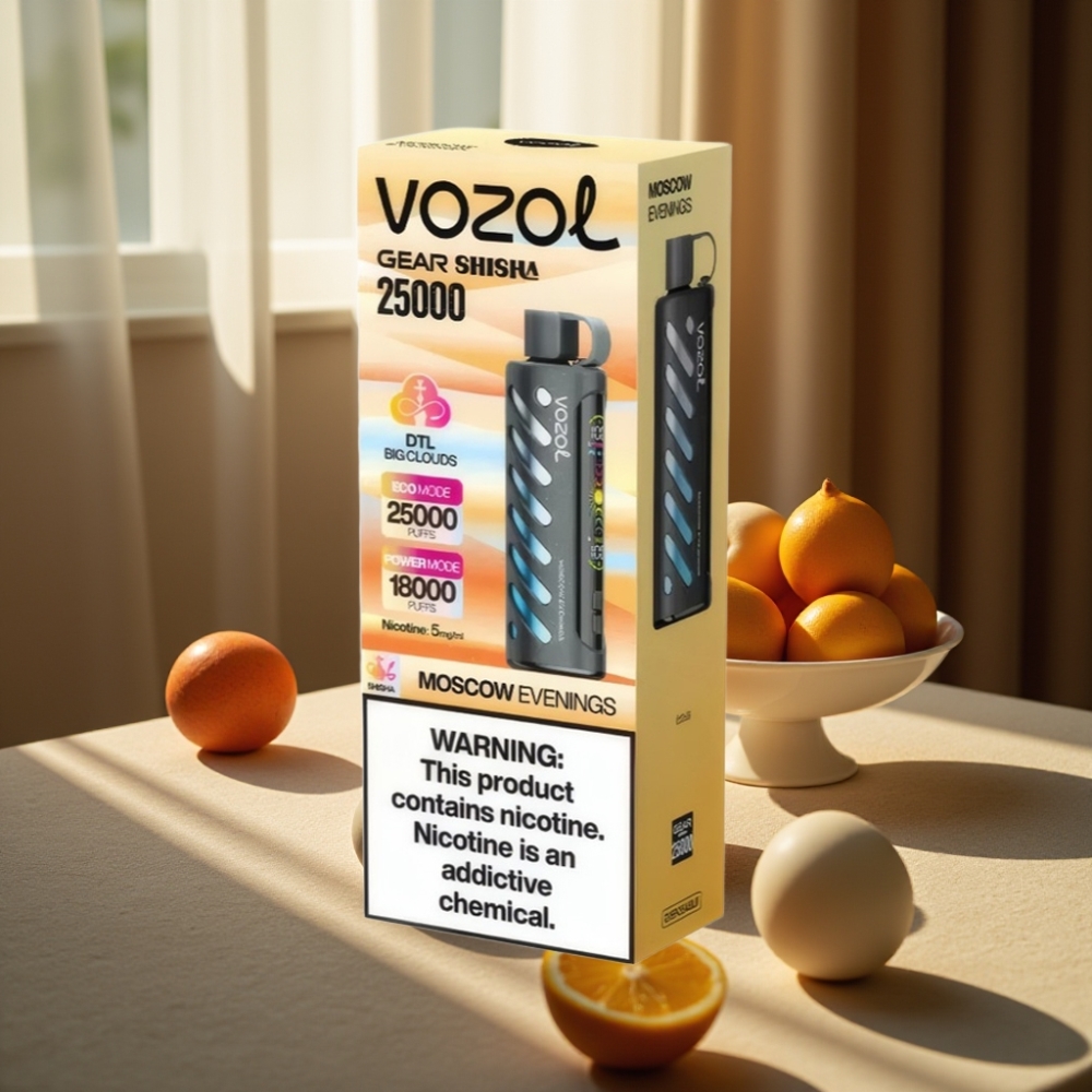 VOZOL Gear Shisha 25000 Pufuri 1000mAh 5mg/ml Moscova Seara